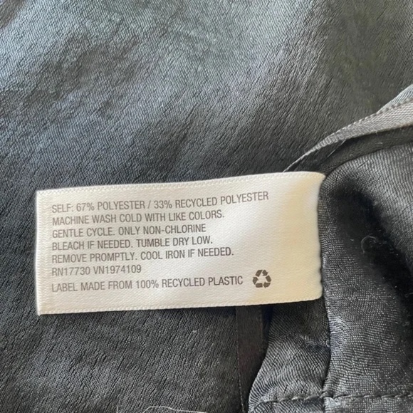 Wild Fable | Black Satin Cowl Neck Halter Crop Top – Size M - Picture 10 of 11